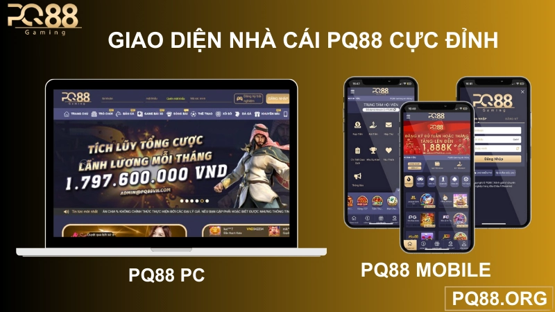 giao diện nhà cái pq88 cực đỉnh