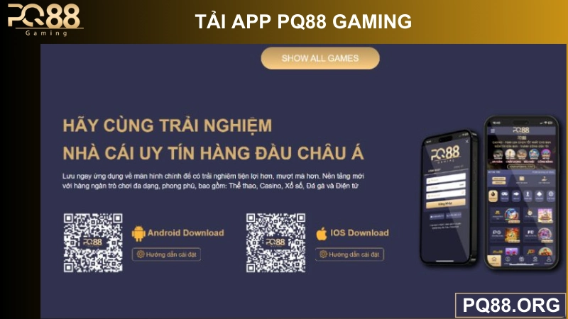 hướng dẫn tải app pq88